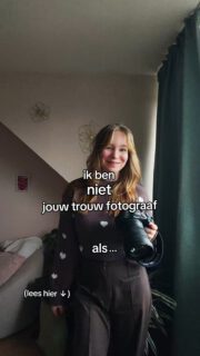 Ik ben niet de fotograaf voor jouw als :
🙅🏼♀️Je iemand zoekt die aanwezig is en leiding neemt.
💁🏼♀️Ik begeid graag waar nodig is, maar vang liever de spontane moment die er echt toe doen, zonder dat jullie het door hebben. Ik volg op de achtergrond jullie flow.
🙂↔️Je vooral prijs vergelijkt in plaats van gevoel, vertrouwen en stijl.
☺️Ik ben een groot deel aanwezig op één van de belangrijkste dagen in jullie leven. Dan wil je iemand waarbij het klopt. En als mijn stijl niet bij jullie past, dan is dat helemaal oké, maar dan ben ik niet de juiste keuze.
🫸🏼Je verwacht dat ik iedereen tevreden probeer te houden.
🫶🏼Ik ben er om jullie dag te bewaken zodat de momenten die voor jullie belangrijk zijn, niet verloren gaan. Het is jullie dag, die verdient aandacht en focus.
#bruiloftfotograaf #bruidsfotograaf #trouwen2026 #weddingphotographer #fotograafnederland